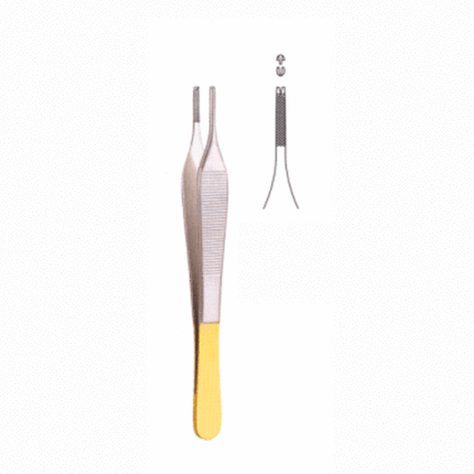 Adson Brown Tissue Forceps With T.C Inserts