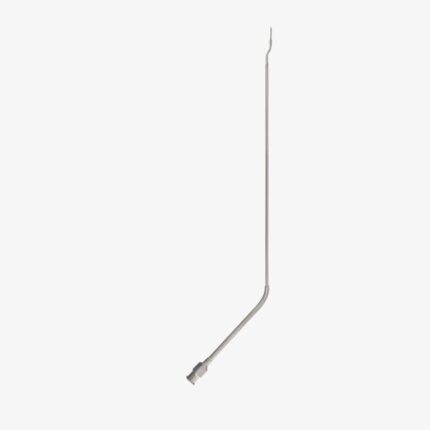 Instruments For Endolaryngeal Microsurgery, Injection Needle, bayonet-shaped, with LUER-LOCK, 23cm